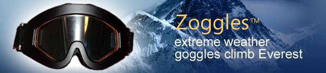 Zoggles anti-fog technology prevents any object from fogging or frosting